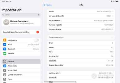 Ipad 5 generazione