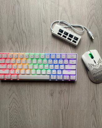 Ajazz Keyboard & Ajazz Mouse + Cable Gadegt