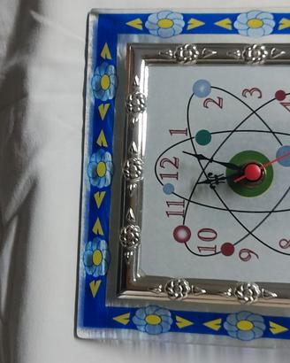 OROLOGIO DA APPOGGIO  - VETRO ARGENTO