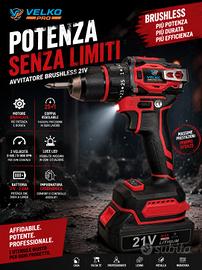 Avvitatore a batteria con percussione Brushless 