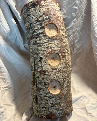 Porta Candela in legno, 