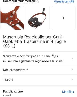 Museruola regolabile