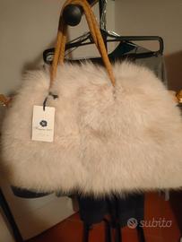 Borsa a mano in pelliccia