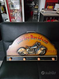 attaccapanni legno arredo  harley davidson