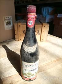 Bottiglia vino Grignolino da collezione