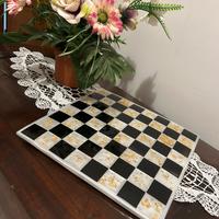 Scacchiera in resina epossidica