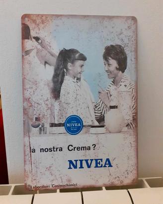 Targa pubblicitaria Crema Nivea