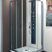 Box Doccia Semicircolare Thermodesign Ambra 75x75