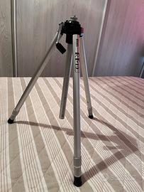 Treppiede fotografico regolabile in alluminio