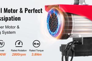 Paranco a Leva Elettrico 1600W Carico Max. da 1000