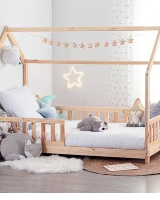 letto Montessori a casetta con materasso 