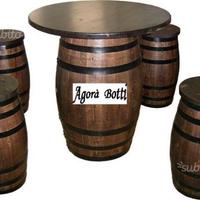 Set botte tavolo e sgabelli