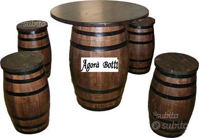 Set botte tavolo e sgabelli
