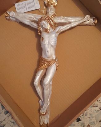 Crocefisso / Crocifisso in ceramica e oro