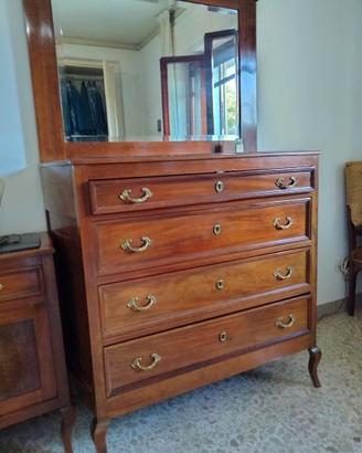 Trittico camera da letto in legno massello – Comò