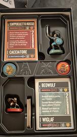 unmatched: beowulf e cappuccetto rosso. Pitturato.