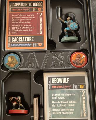unmatched: beowulf e cappuccetto rosso. Pitturato.