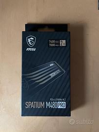 Ssd nvme Msi Spatium M480 Pro 2TB