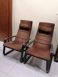 Coppia di poltrone design vintage