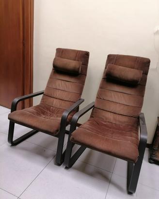 Coppia di poltrone design vintage
