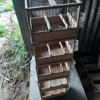 gabbiette  in legno  per  canarini 