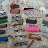 stock 15 occhiali da vista 1.0 nuovi con custodia