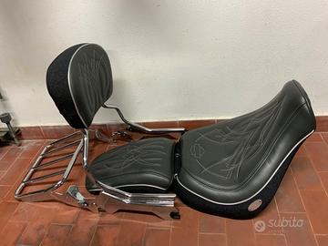 sella sissy bar portapacchi Harley Softail Fat boy