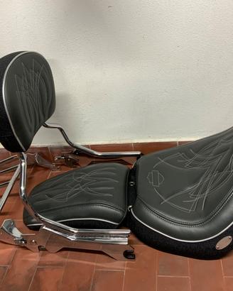 sella sissy bar portapacchi Harley Softail Fat boy