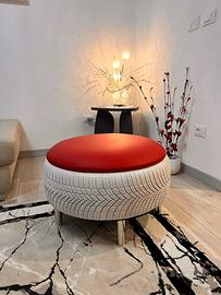 Pouf ruota macchina arredamento casa