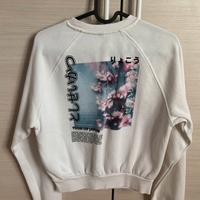 felpa con grafica senza capuccio