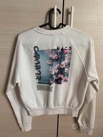 felpa con grafica senza capuccio