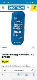 Tenda campeggio x 4