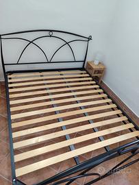 letto in ferro battuto + rete ortopedica
