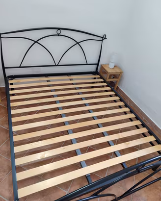 letto in ferro battuto + rete ortopedica