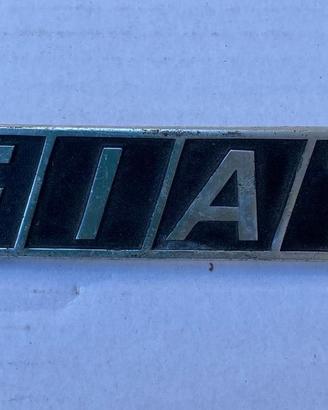 Scritta stemma logo marchio FIAT anni 70-80