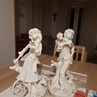 coppia di statuette Capodimonte