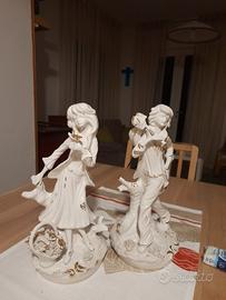 coppia di statuette Capodimonte