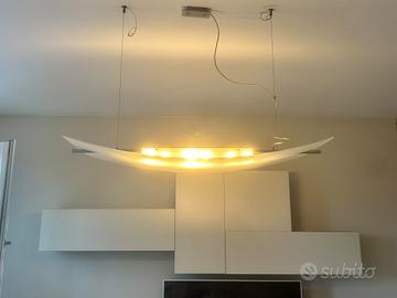 2 lampadari classici in vetro intatti