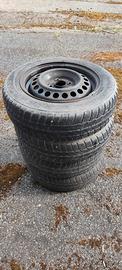 Set cerchi in ferro 14" 4x100 foro 56 Opel Corsa