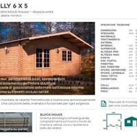 Casetta in legno 6x5 spessore 45mm blockhouse