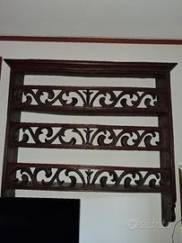 portapiatti in legno vintage