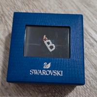 Swarovski Ciondolo Lettera B placcato in oro rosa