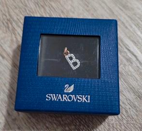 Swarovski Ciondolo Lettera B placcato in oro rosa