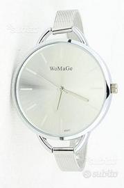 Orologi Donna Bracciale Acciaio Minimal Silver New