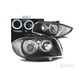 FARI BMW E81 E87 E82 E88 OCCHI ANGEL LED NERI