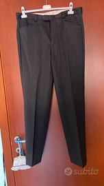 Pantaloni Eleganti Uomo Pura Lana Vergine Biella -