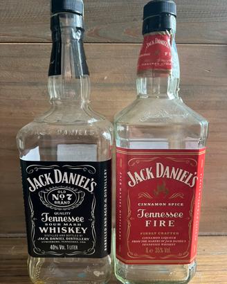 Bottiglie vuote jack daniels