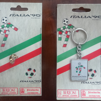 Spilla+Portachiavi Mondiali Italia '90 vintage