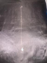 Collana oro acqua marina