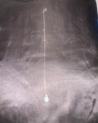 Collana oro acqua marina
